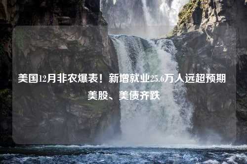 美国12月非农爆表！新增就业25.6万人远超预期 美股、美债齐跌