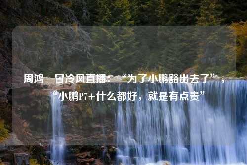 周鸿祎冒冷风直播：“为了小鹏豁出去了”，“小鹏P7+什么都好，就是有点贵”