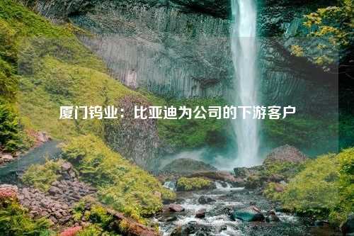 厦门钨业：比亚迪为公司的下游客户